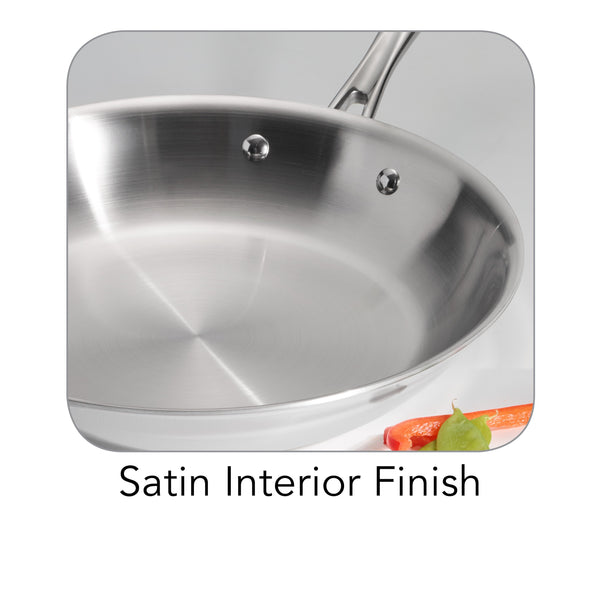 Stainless Steel Tri-Ply Clad Saute Pan