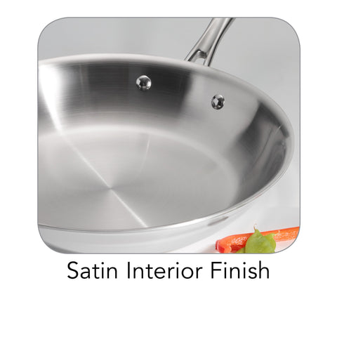 Stainless Steel Tri-Ply Clad Saute Pan