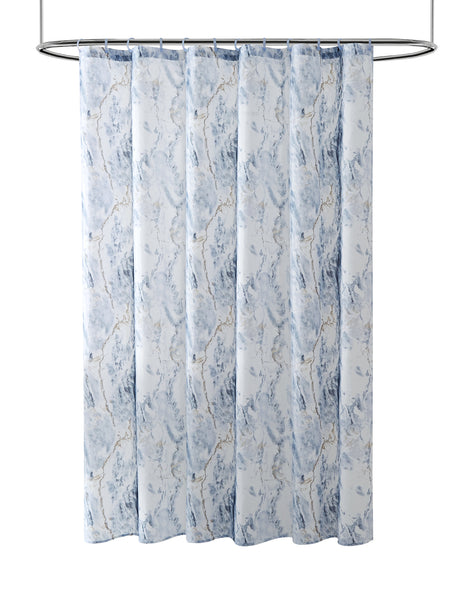 Marble 15-Piece Shower Curtain Bath Set