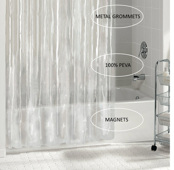 Shower Liner Medium Thickness Clear