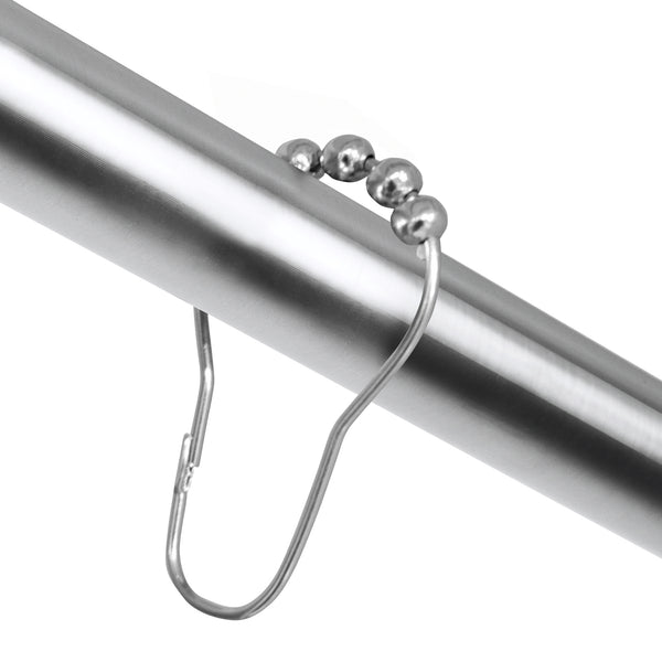 V-Glide Chrome Shower Hooks, 12 Piece